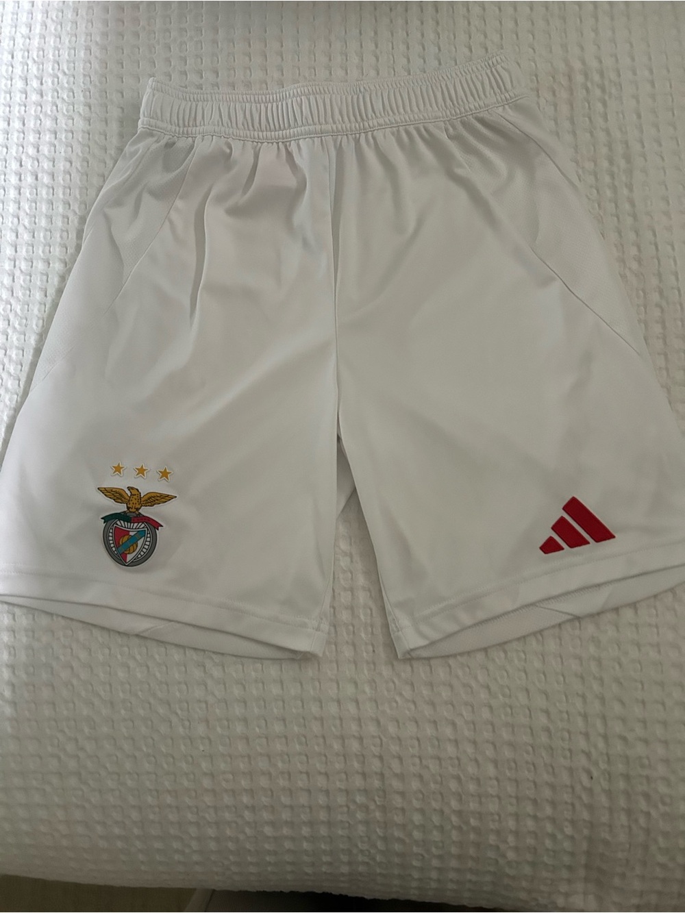 Real Madrid Adidas Boy’s White Shorts
